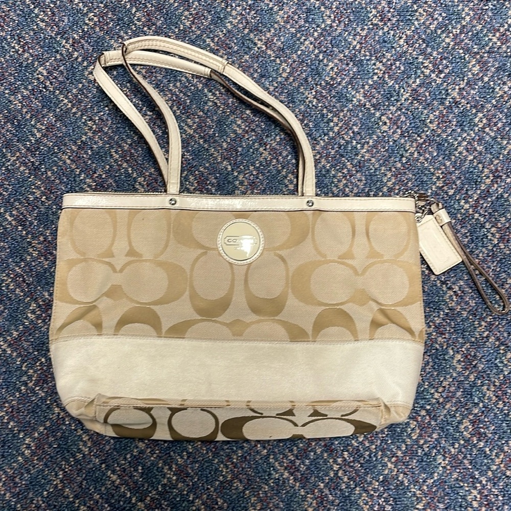 Used Coach Medium Size Tote Bag